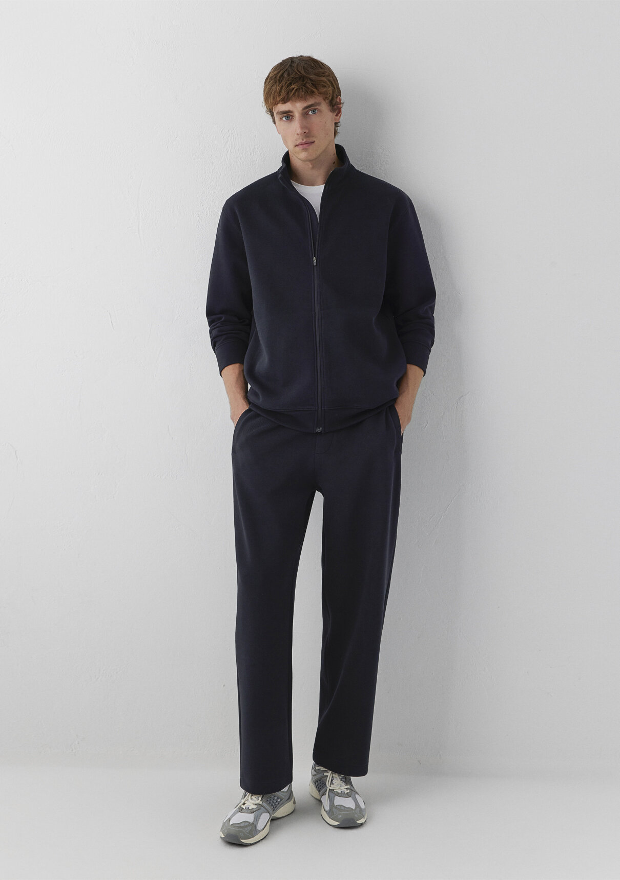 Mavi Fermuarlı Antrasit Sweatshirt görsel 2