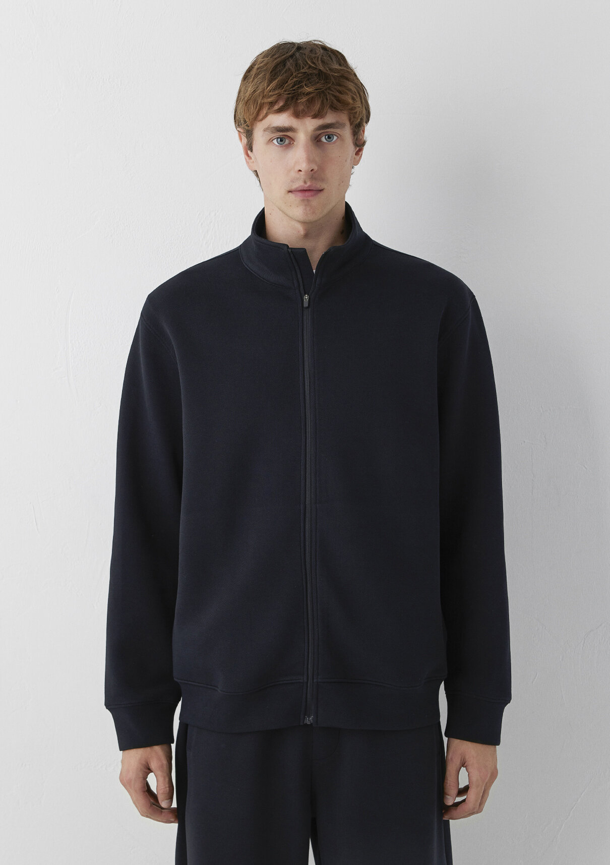 Mavi Fermuarlı Antrasit Sweatshirt görsel 3