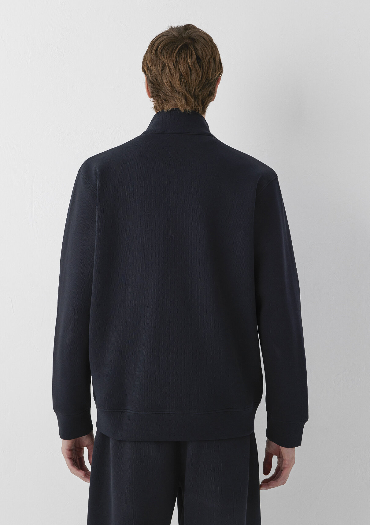Mavi Fermuarlı Antrasit Sweatshirt görsel 5