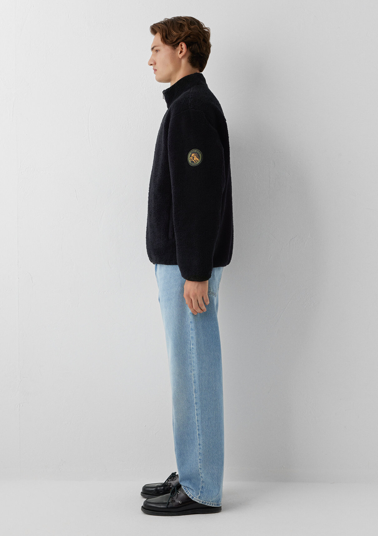 Mavi Logo Baskılı Siyah Sweatshirt görsel 5
