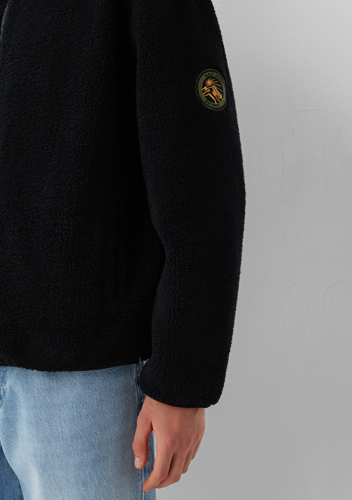 Mavi Logo Baskılı Siyah Sweatshirt görsel 8