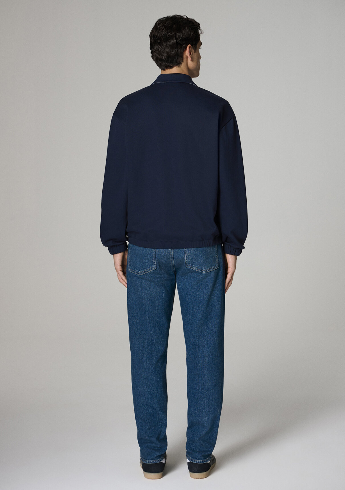 Mavi Kenan Yıldız x Mavi Baskılı Lacivert Polo Sweatshirt görsel 7