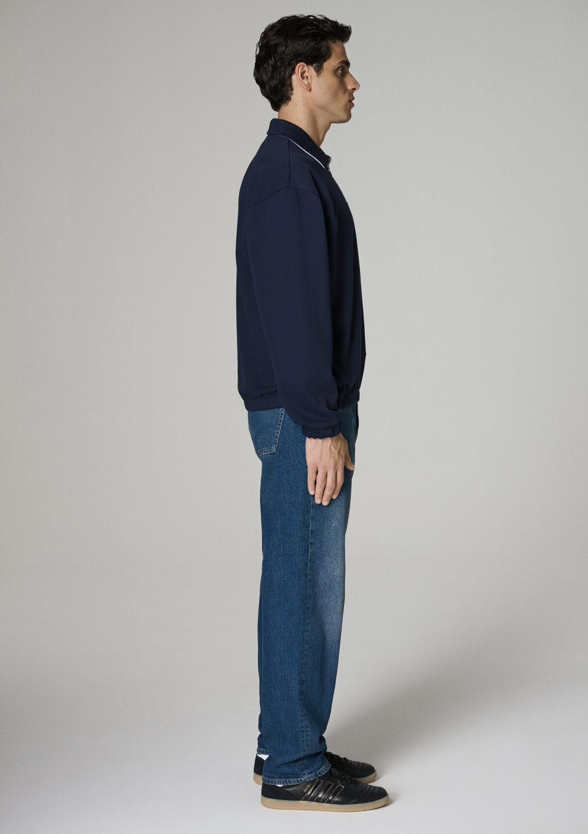 Mavi Kenan Yıldız x Mavi Baskılı Lacivert Polo Sweatshirt görsel 8