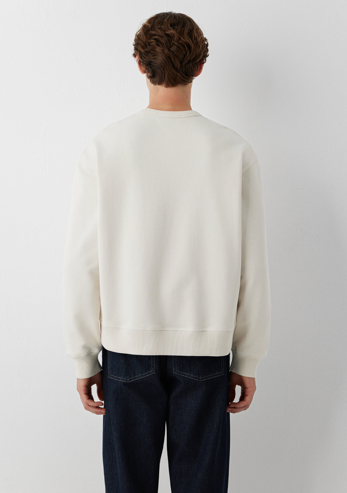 Mavi Bej Basic Sweatshirt görsel 6