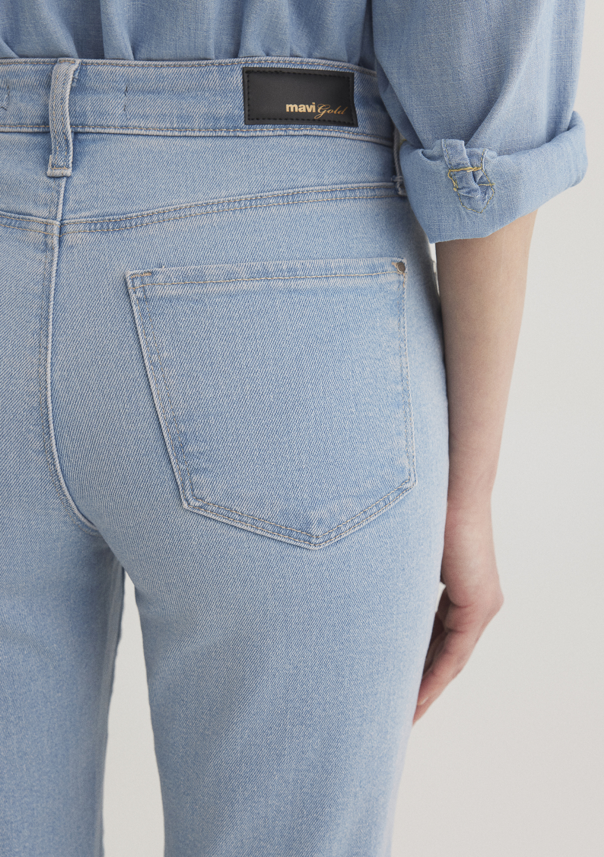 Mavi Gold Shape Açık Mavi Jean Pantolon görsel 8