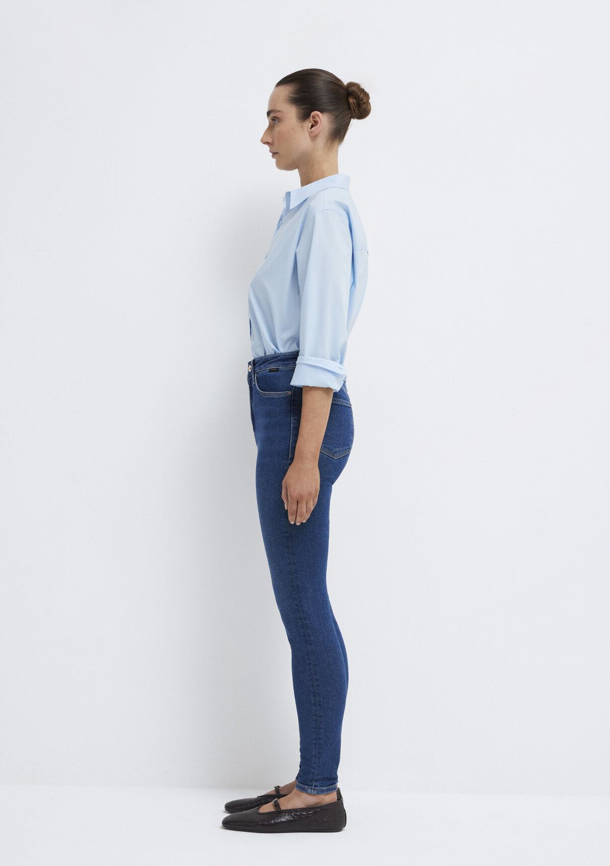 Mavi Gold Shape Koyu Mavi Jean Pantolon görsel 4