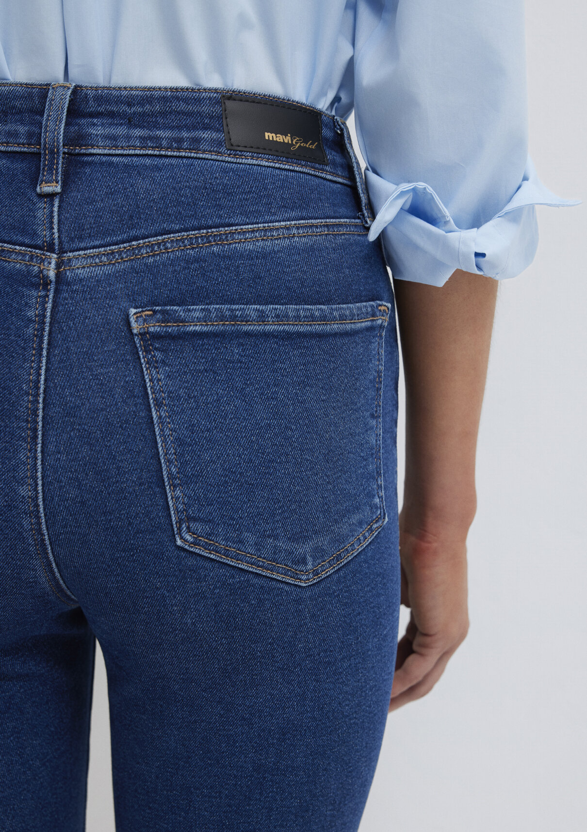Mavi Gold Shape Koyu Mavi Jean Pantolon görsel 8