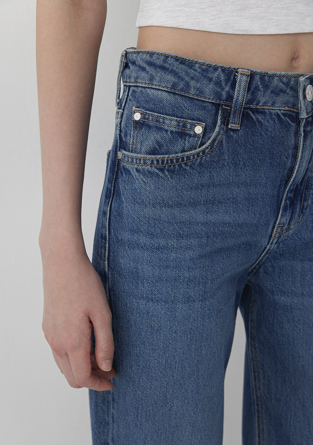 Mavi Real Blue Puslu Koyu Mavi Jean Pantolon görsel 6