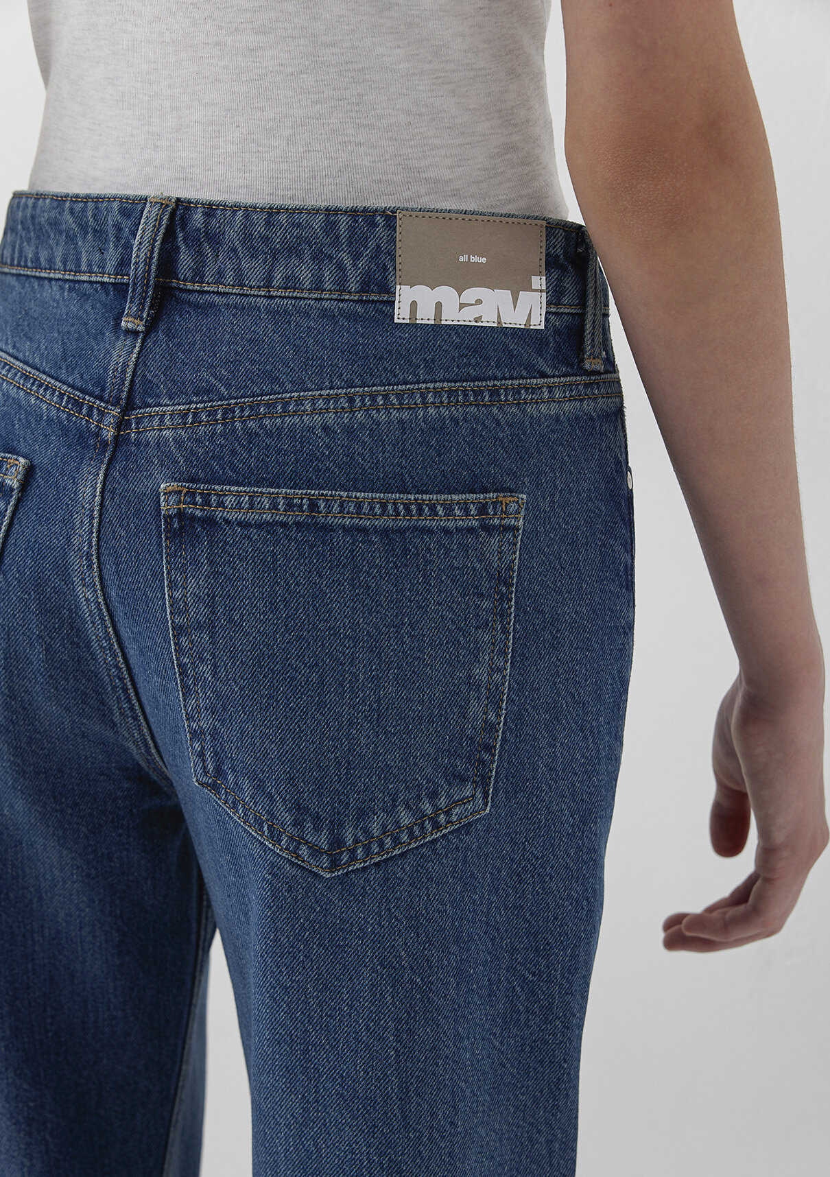 Mavi Real Blue Puslu Koyu Mavi Jean Pantolon görsel 8