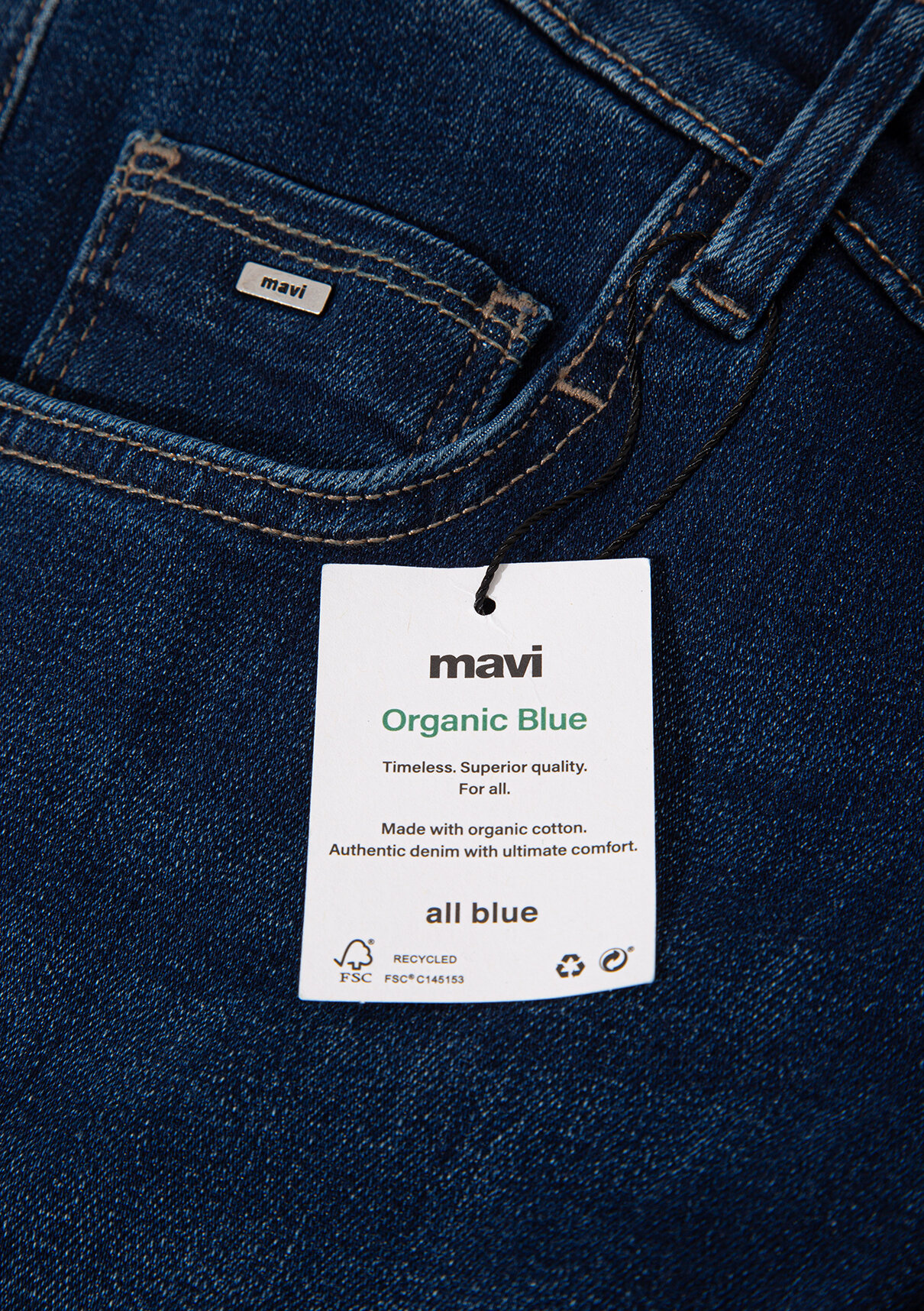 Mavi Adaptive Koyu Mavi Jean Pantolon görsel 5