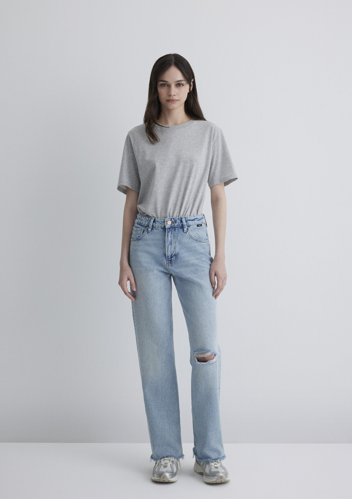 Mavi 90lar Vintage Açık Mavi Jean Pantolon görsel 3