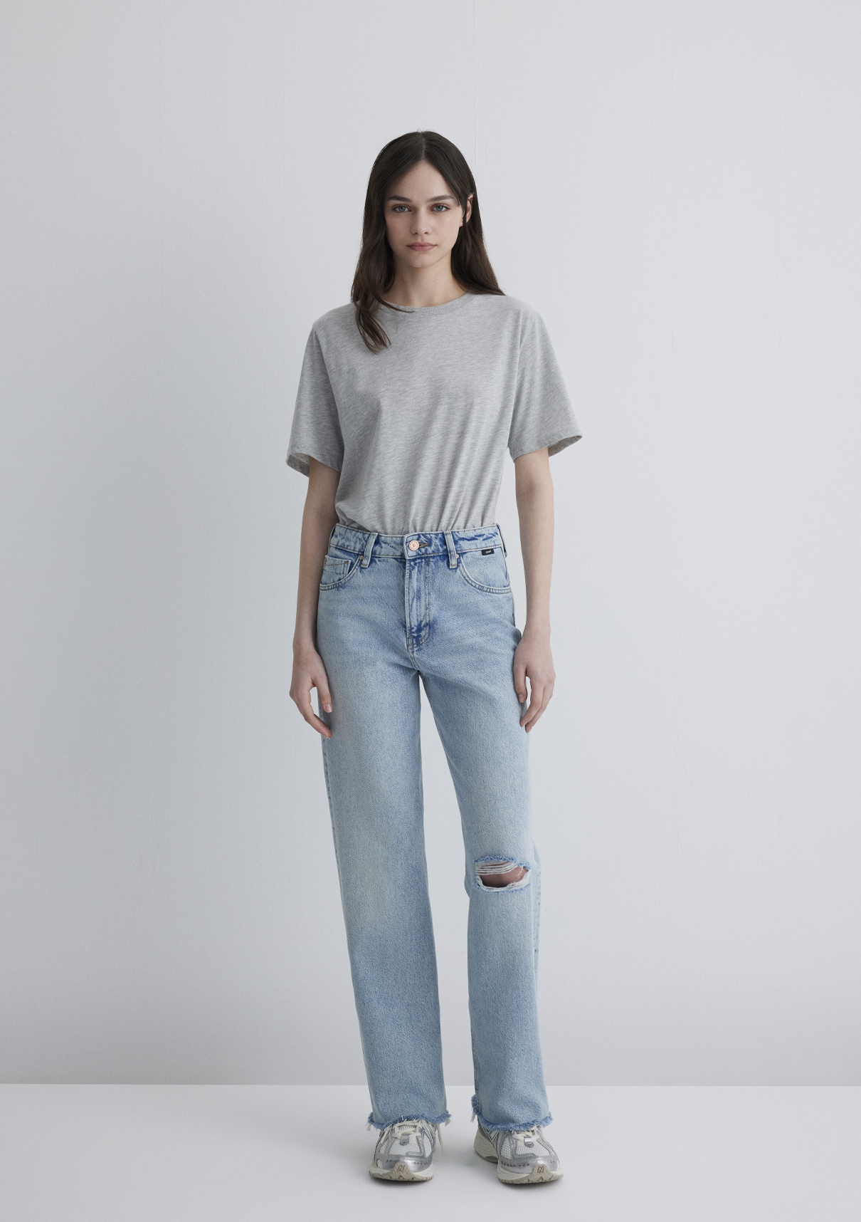 Mavi 90lar Vintage Açık Mavi Jean Pantolon görsel 3