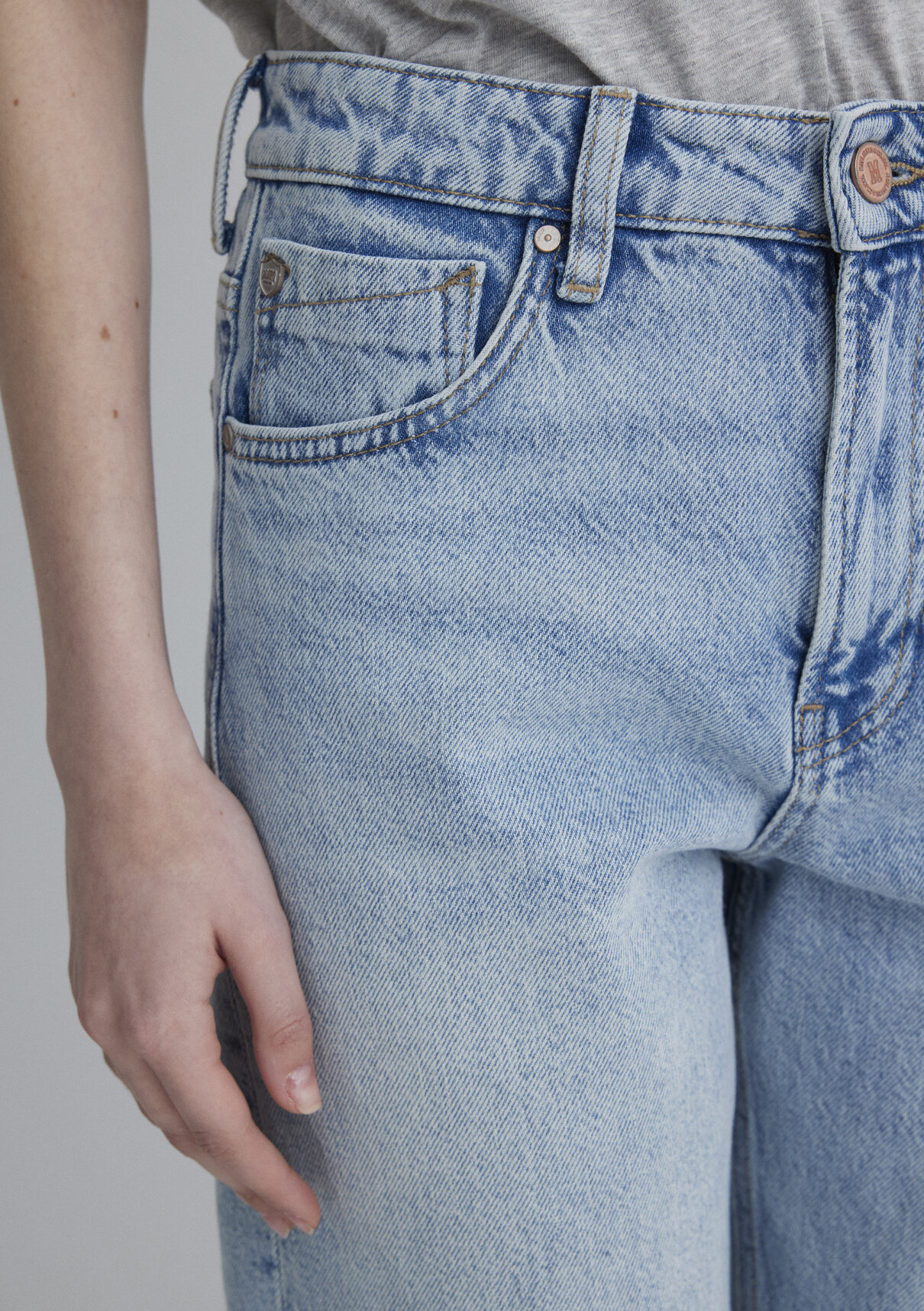 Mavi 90lar Vintage Açık Mavi Jean Pantolon görsel 6