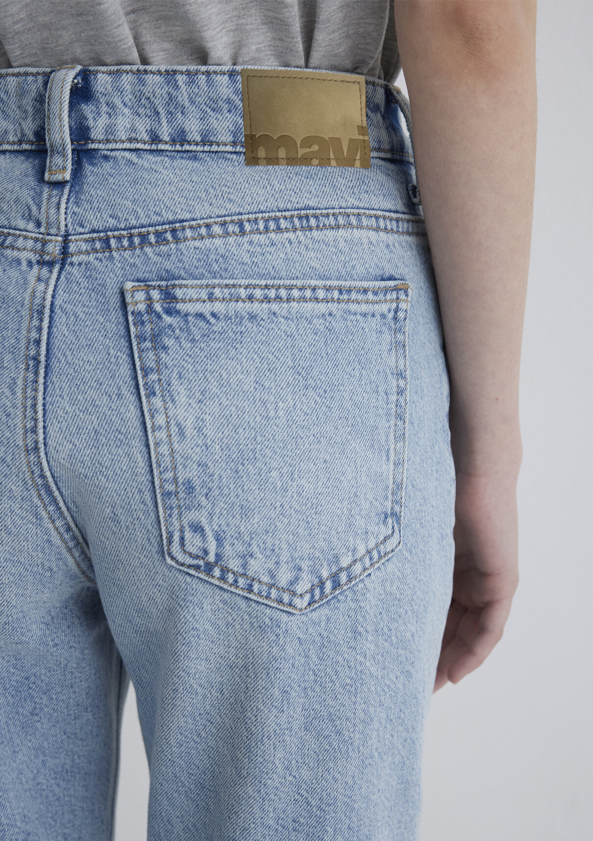 Mavi 90lar Vintage Açık Mavi Jean Pantolon görsel 7