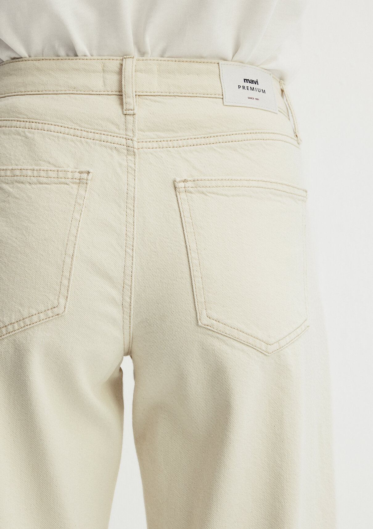 Mavi Premium Blue Krem Jean Pantolon görsel 8