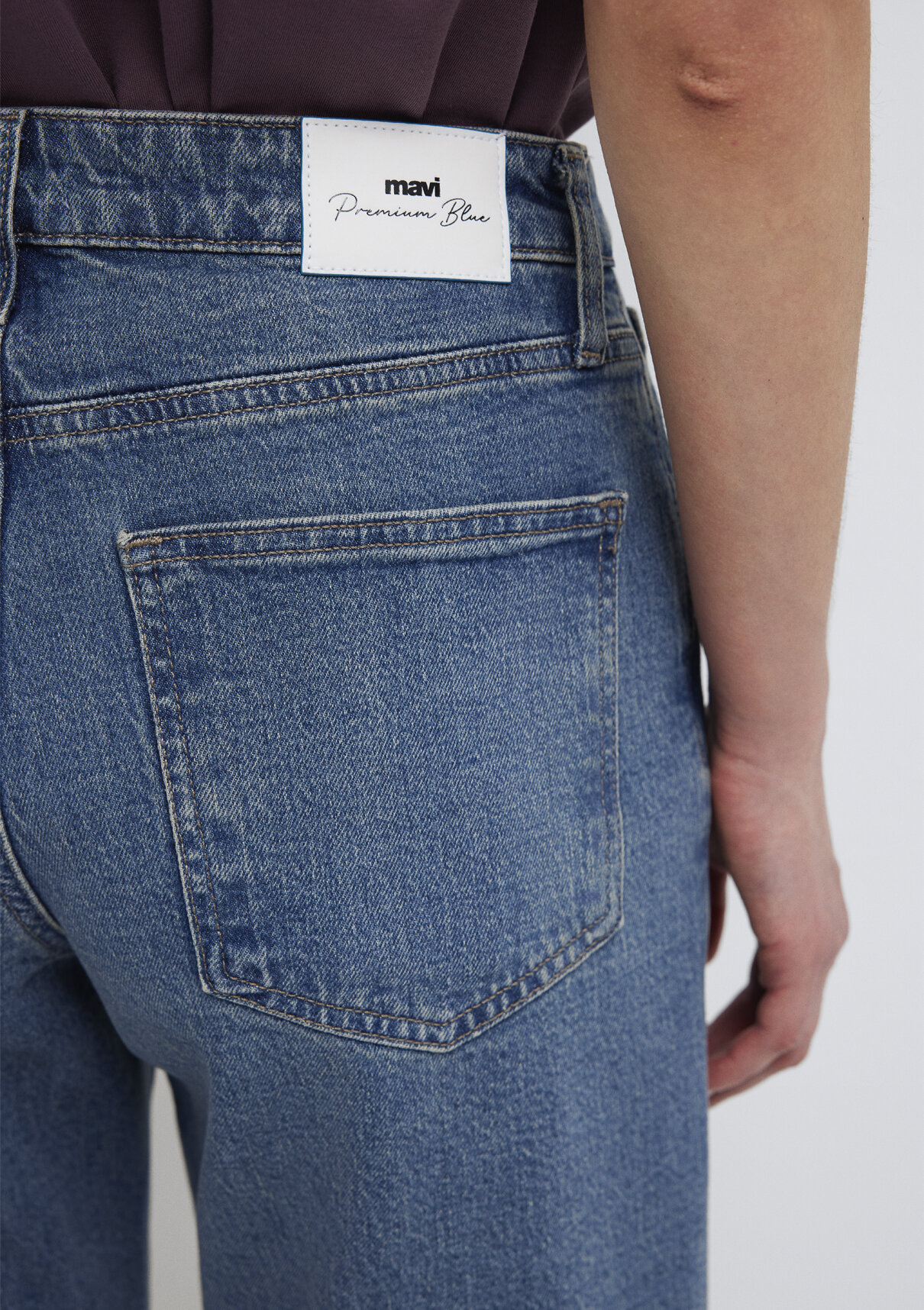Mavi Premium Blue Puslu Koyu Mavi Jean Pantolon görsel 8