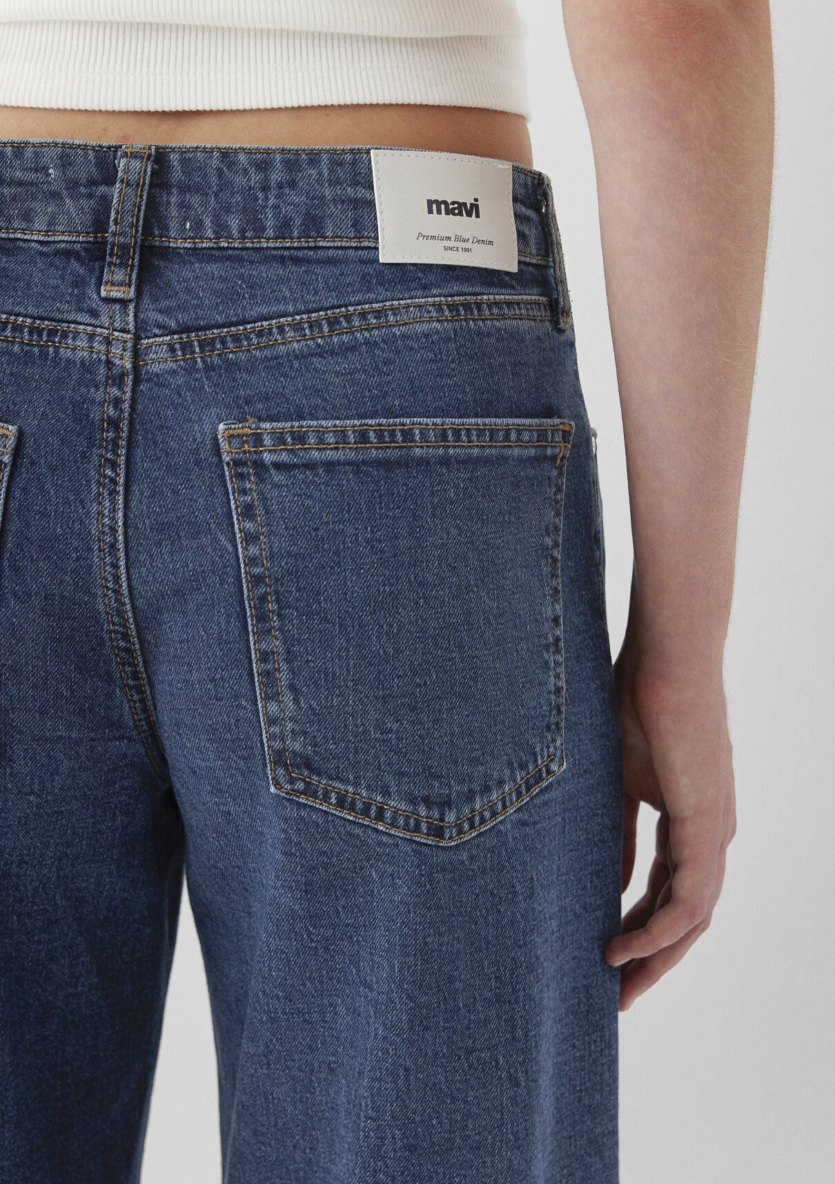 Mavi Premium Blue Gölgeli Koyu Mavi Jean Pantolon görsel 8