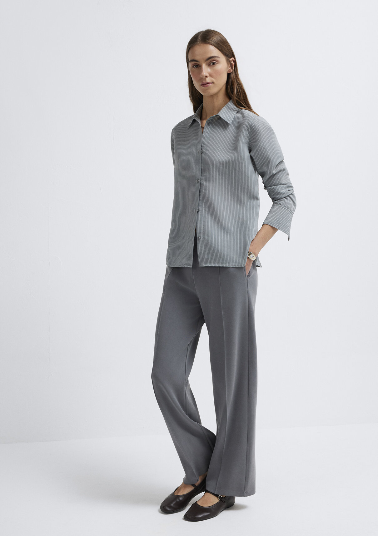 Mavi Sporty Lux Gri (TENCEL™) Modal Karışımlı Eşofman Altı görsel 2