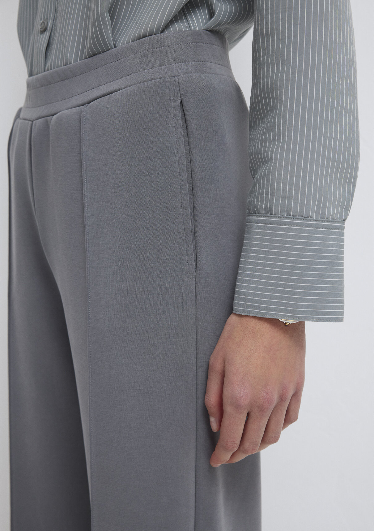 Mavi Sporty Lux Gri (TENCEL™) Modal Karışımlı Eşofman Altı görsel 7