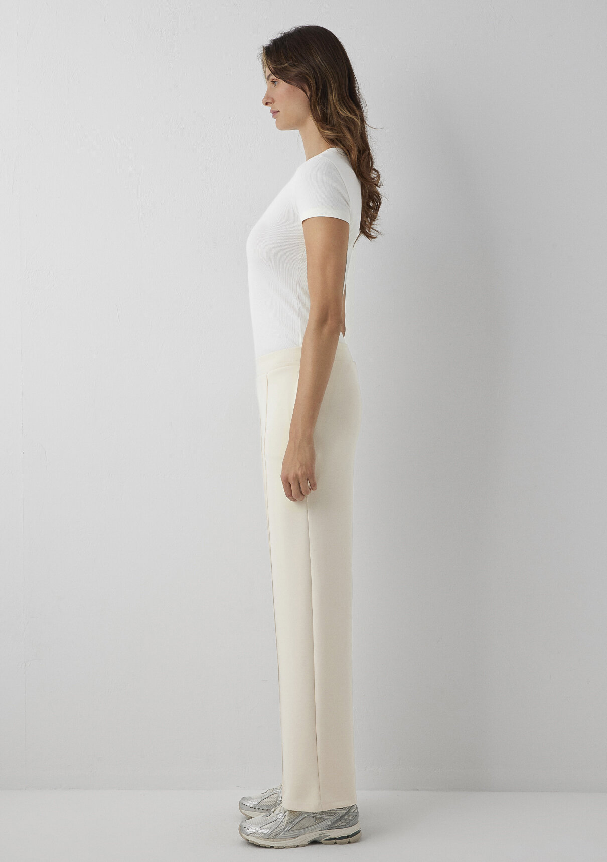 Mavi Sporty Lux Ekru (TENCEL™) Modal Karışımlı Eşofman Altı görsel 4