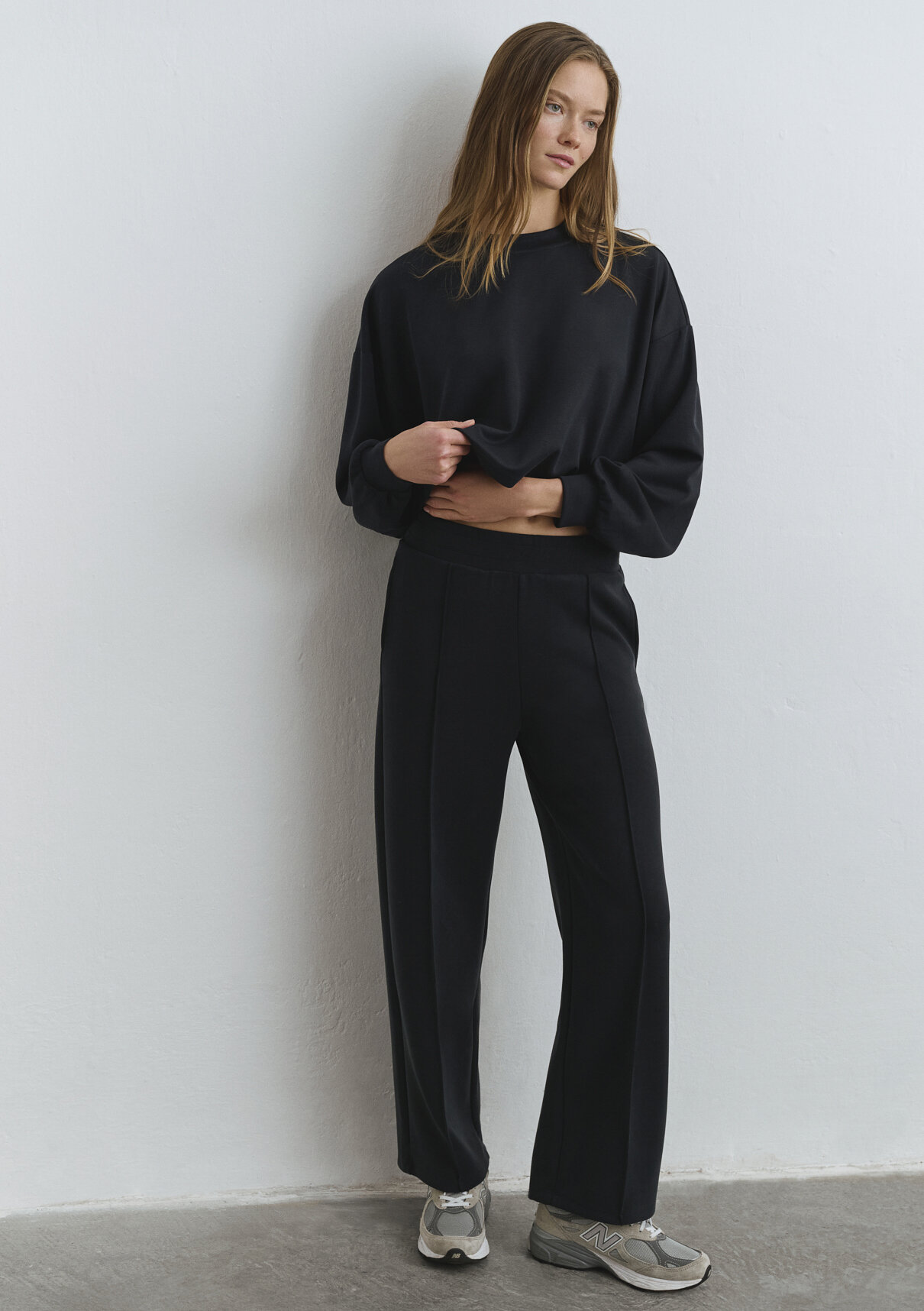 Mavi Sporty Lux Siyah (TENCEL™) Modal Karışımlı Eşofman Altı görsel 2