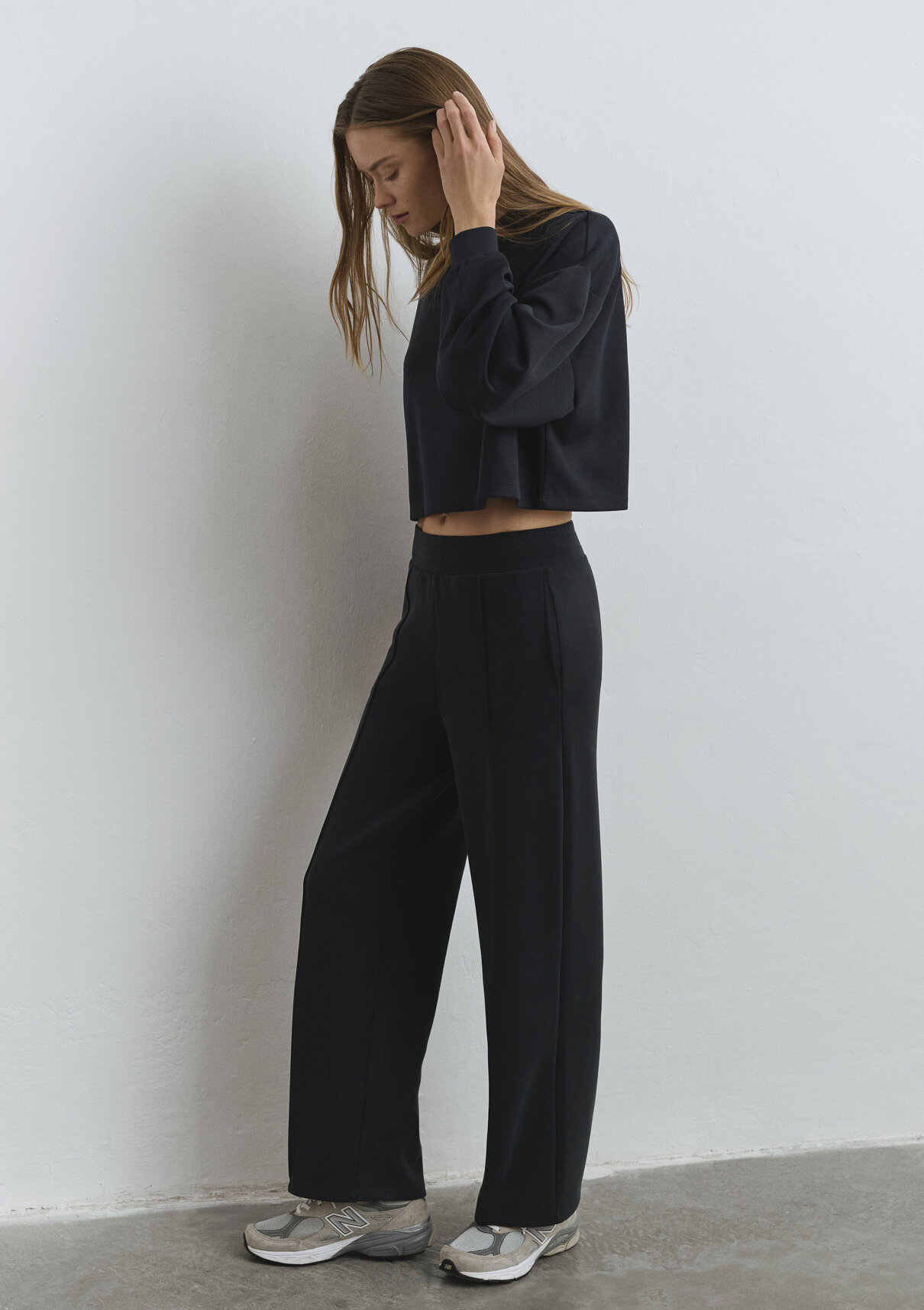 Mavi Sporty Lux Siyah (TENCEL™) Modal Karışımlı Eşofman Altı görsel 3