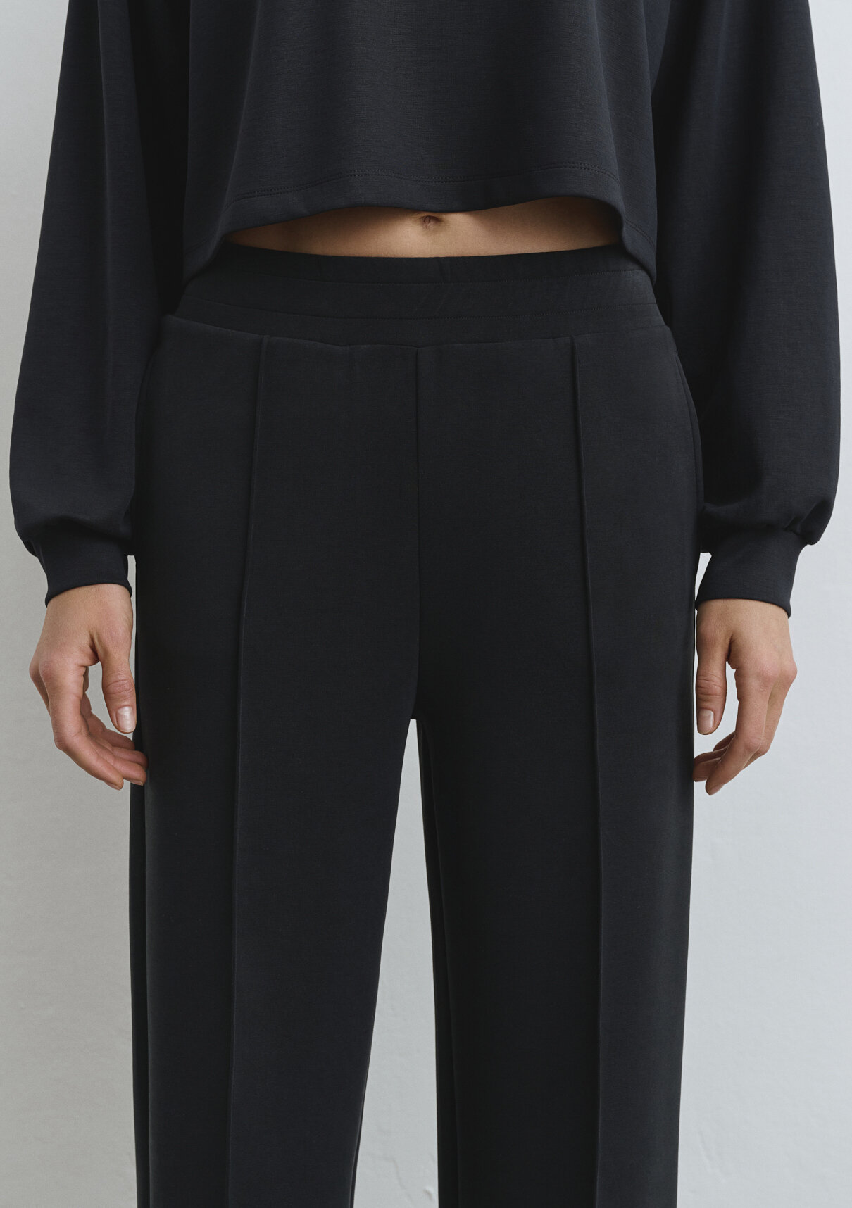 Mavi Sporty Lux Siyah (TENCEL™) Modal Karışımlı Eşofman Altı görsel 8