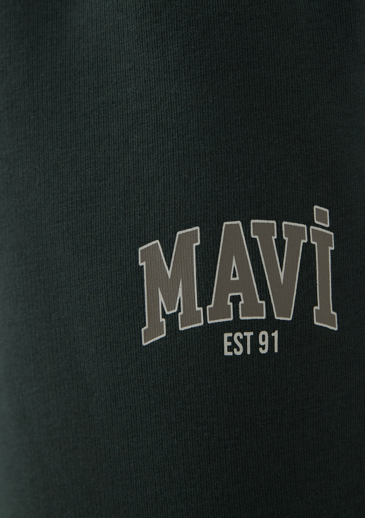 Mavi Logo Baskılı Yeşil Eşofman Altı görsel 7