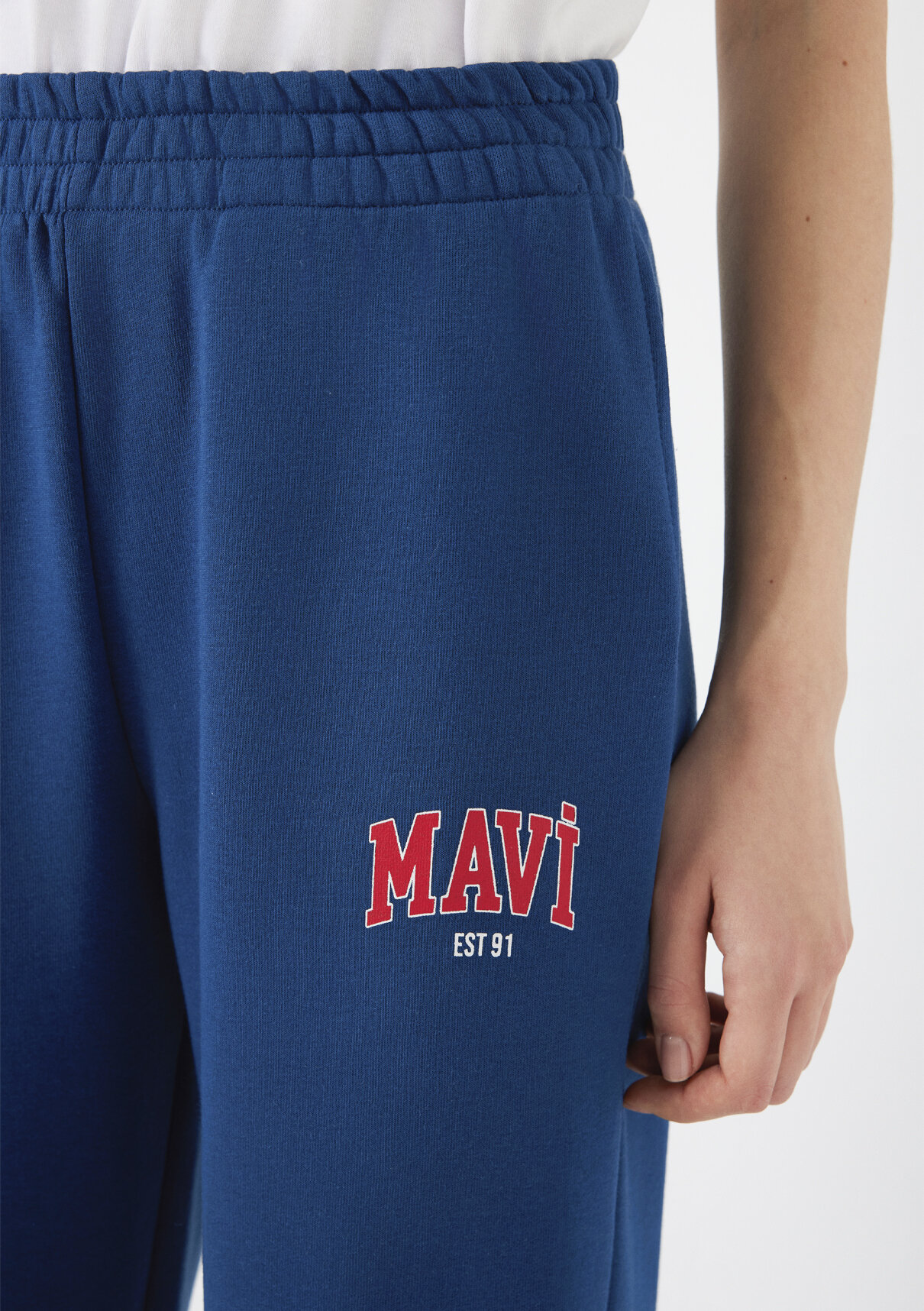 Mavi Logo Baskılı Lacivert Eşofman Altı görsel 6