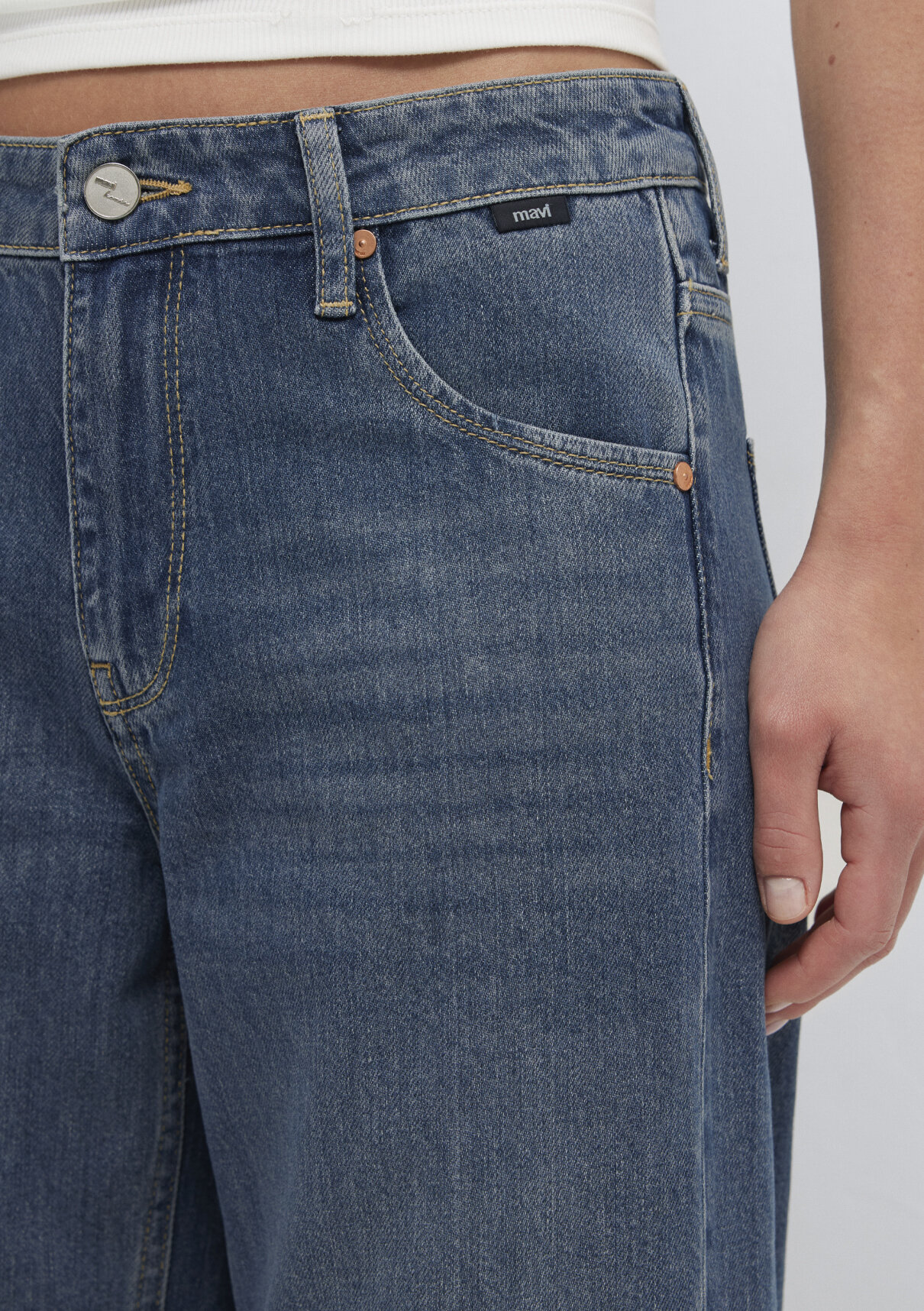 Mavi Iconic Puslu Koyu Mavi Jean Pantolon görsel 6
