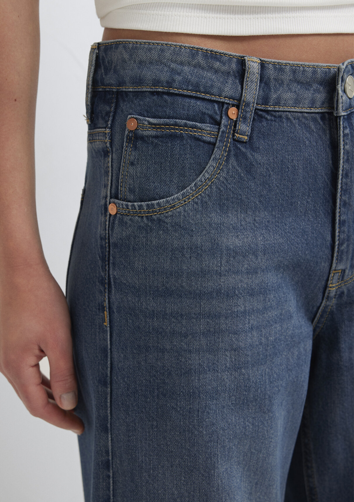 Mavi Iconic Puslu Koyu Mavi Jean Pantolon görsel 7