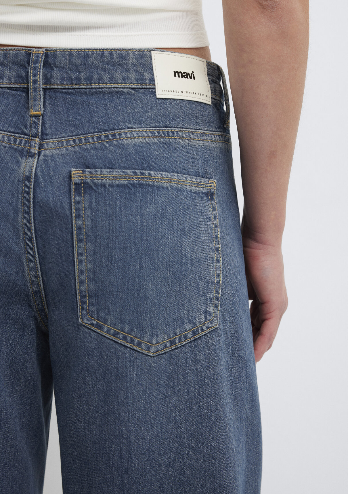 Mavi Iconic Puslu Koyu Mavi Jean Pantolon görsel 8
