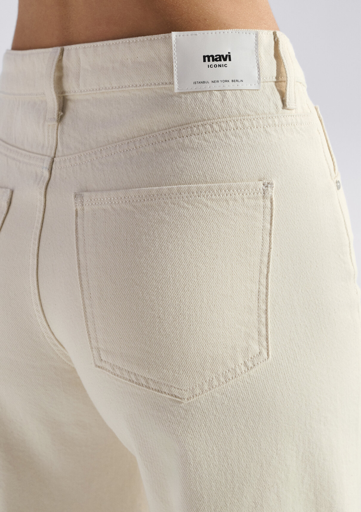Mavi Iconic Krem Jean Pantolon görsel 7