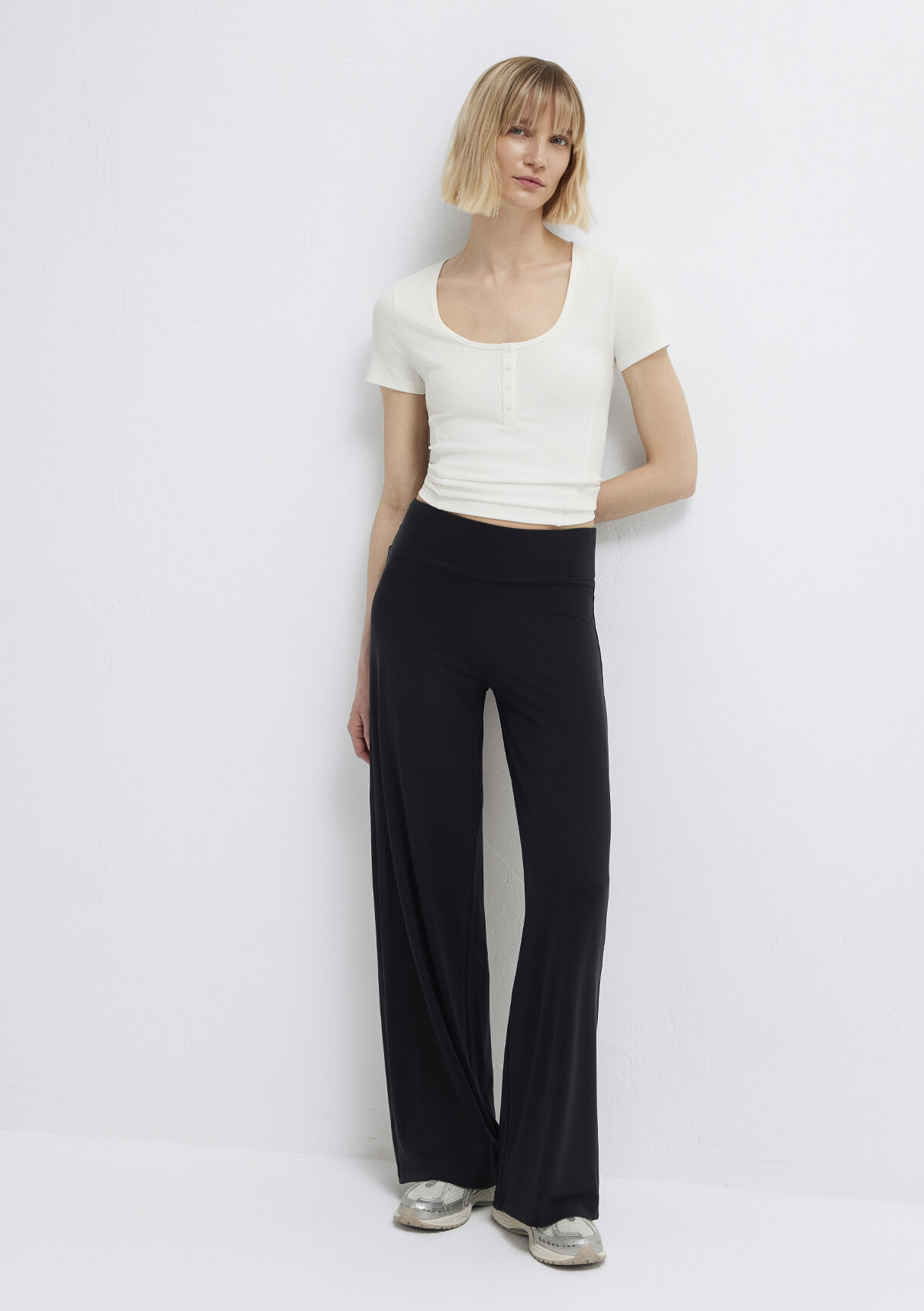 Mavi Sporty Lux Siyah (TENCEL™) Modal Karışımlı Eşofman Altı