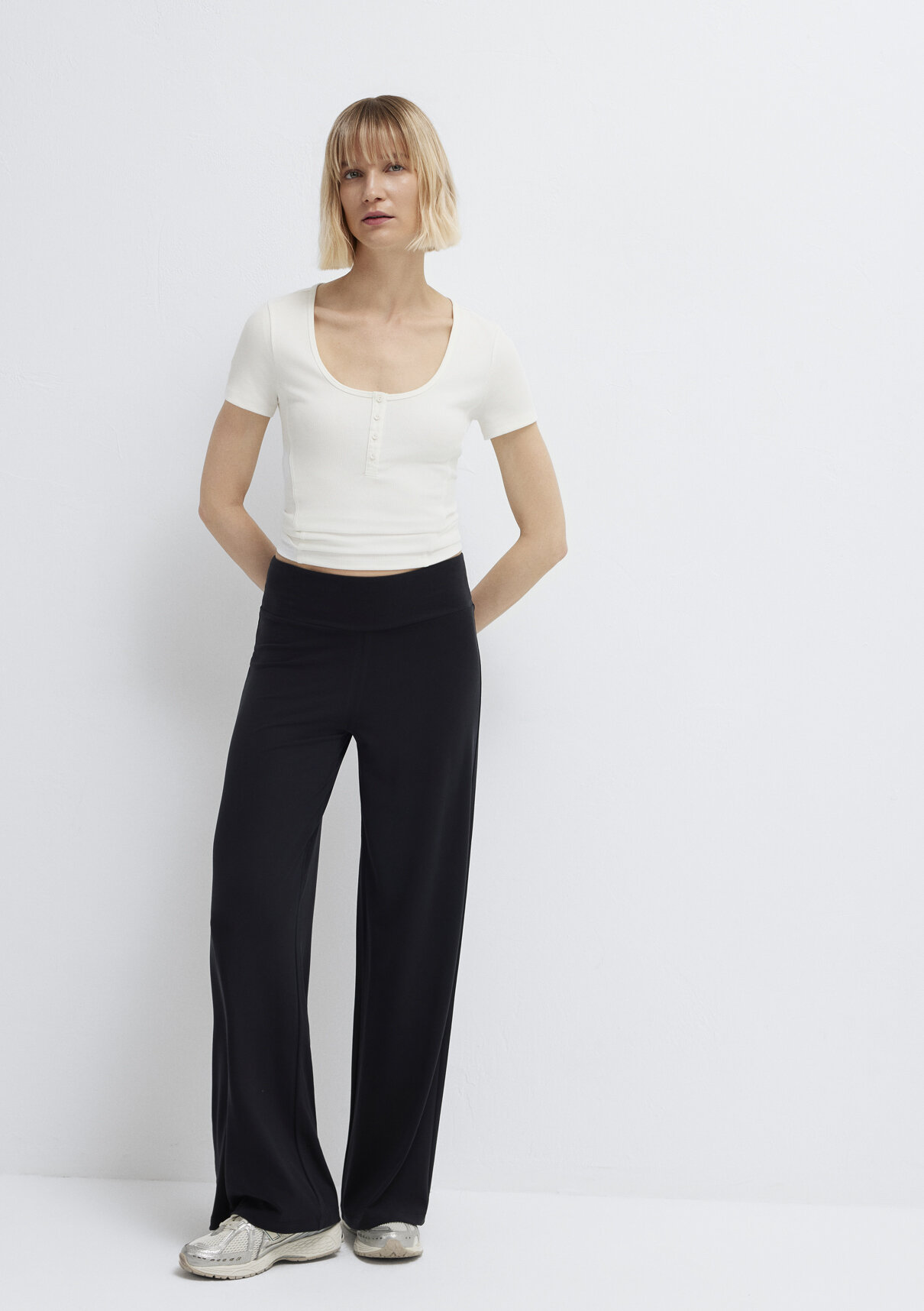 Mavi Sporty Lux Siyah (TENCEL™) Modal Karışımlı Eşofman Altı görsel 2