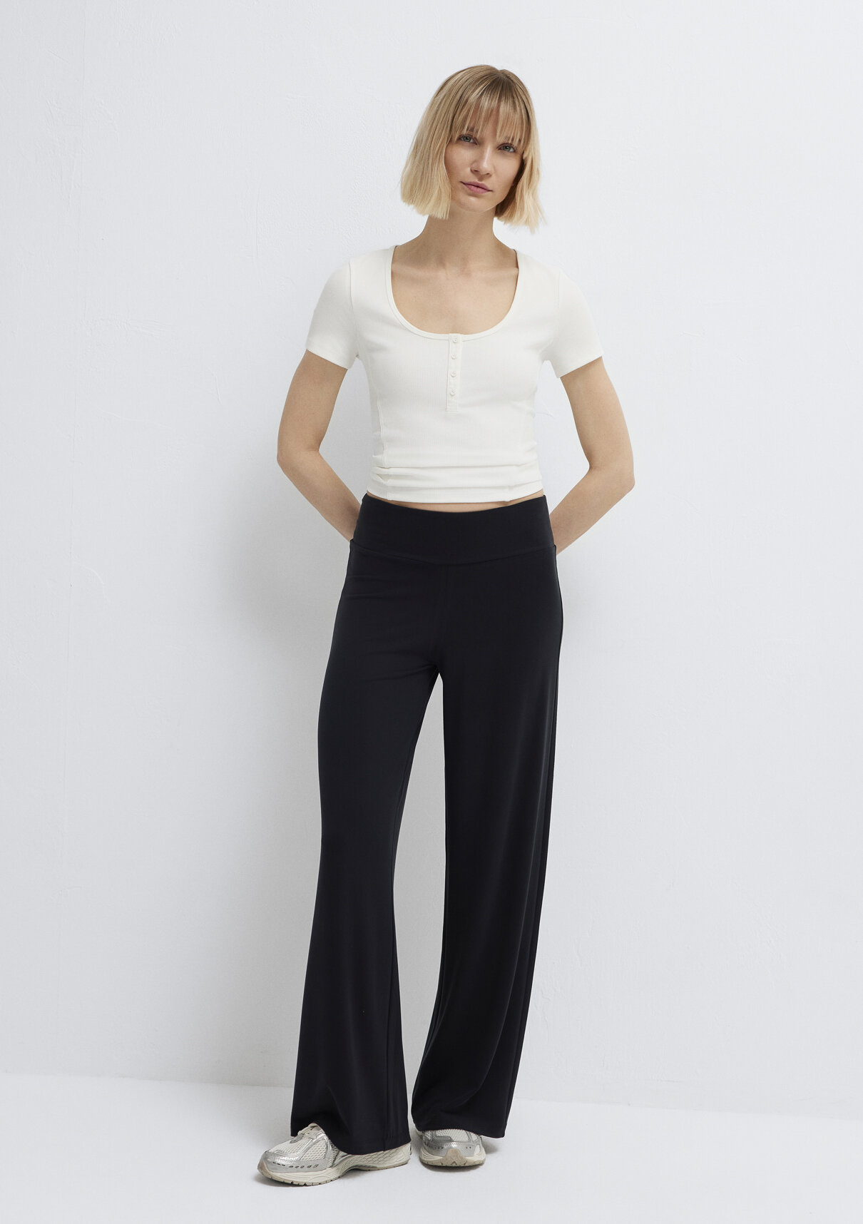 Mavi Sporty Lux Siyah (TENCEL™) Modal Karışımlı Eşofman Altı görsel 3