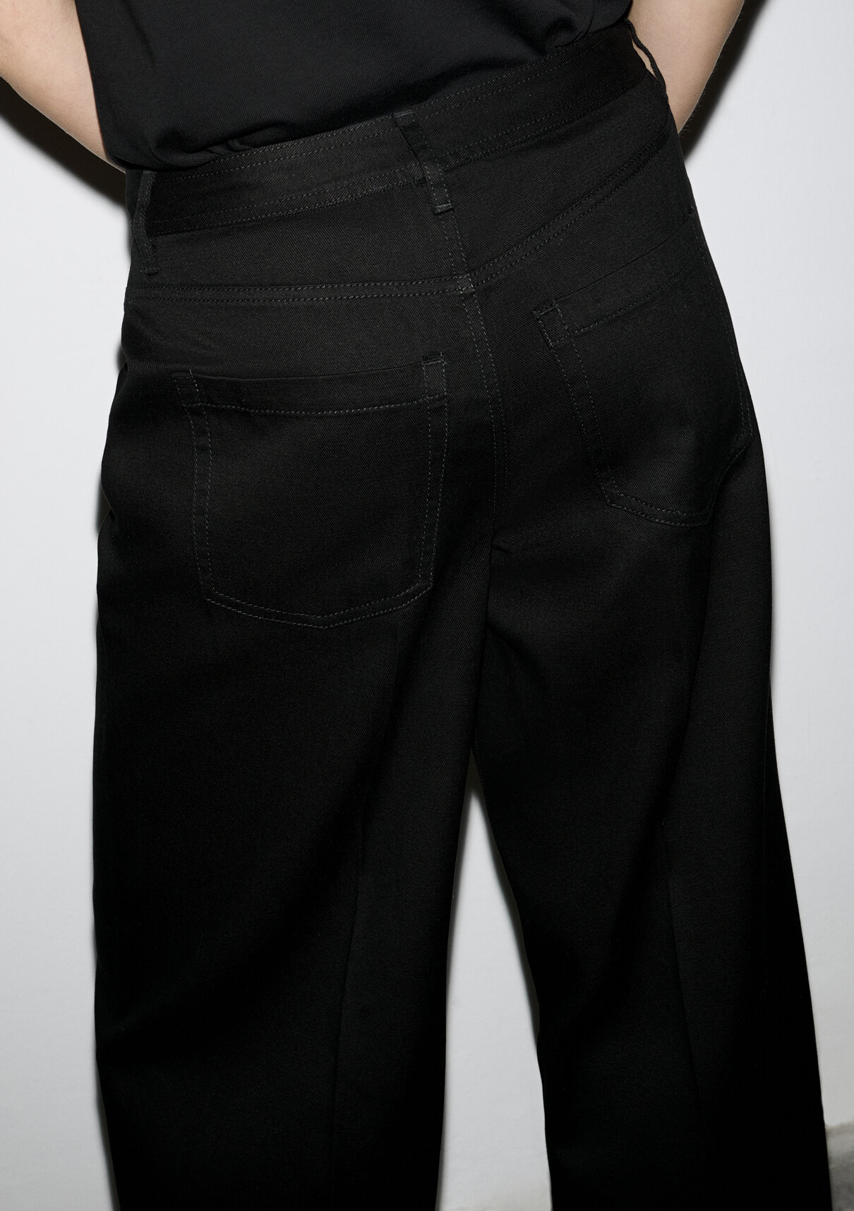 Mavi Siyah (TENCEL™) Liyosel Karışımlı Pantolon görsel 7