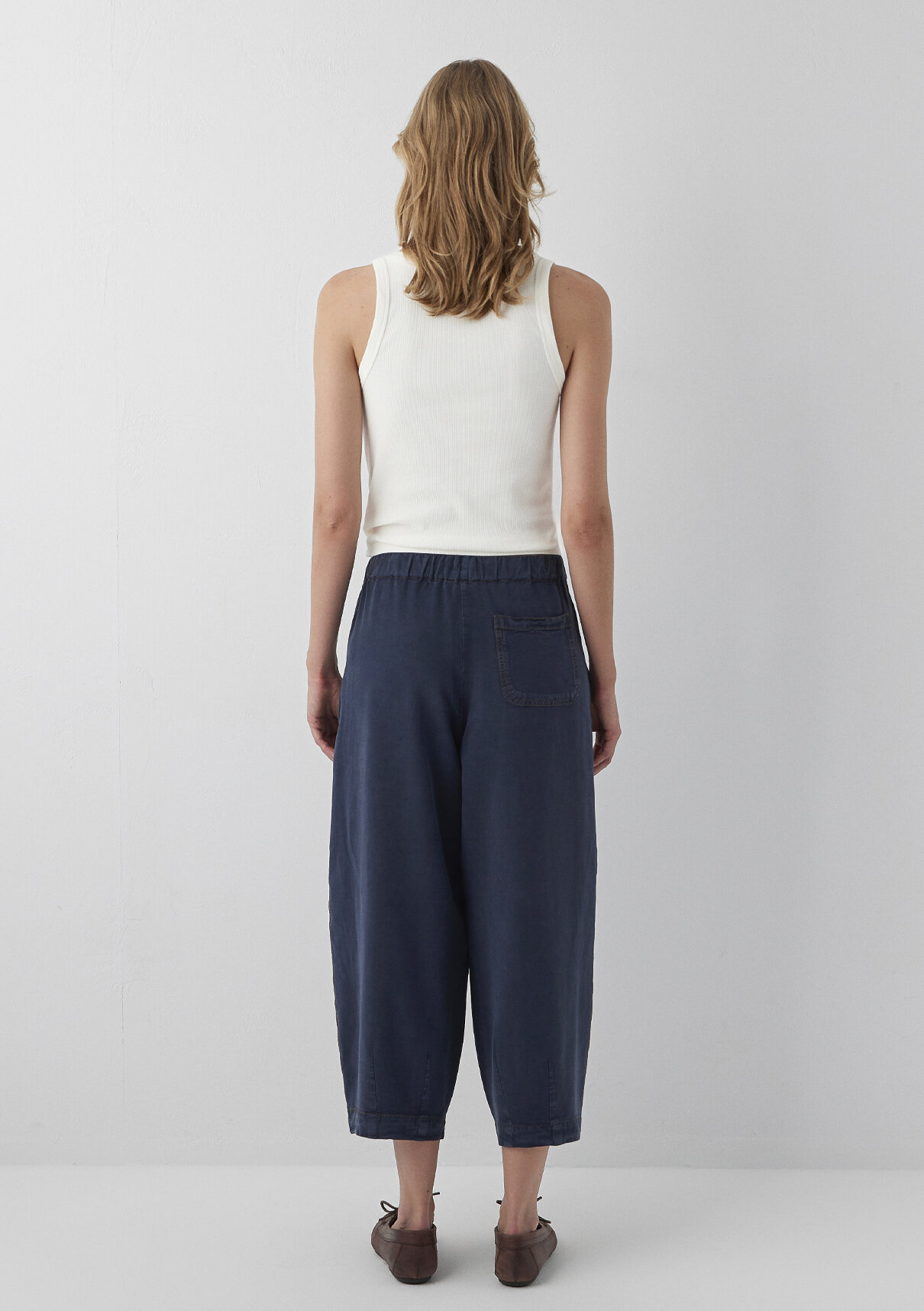 Mavi Keten (Tencel™) Lyocell Karışımlı Lacivert Pantolon görsel 5