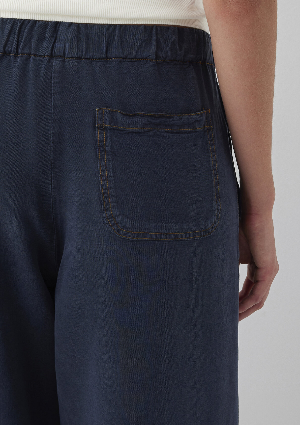 Mavi Keten (Tencel™) Lyocell Karışımlı Lacivert Pantolon görsel 7