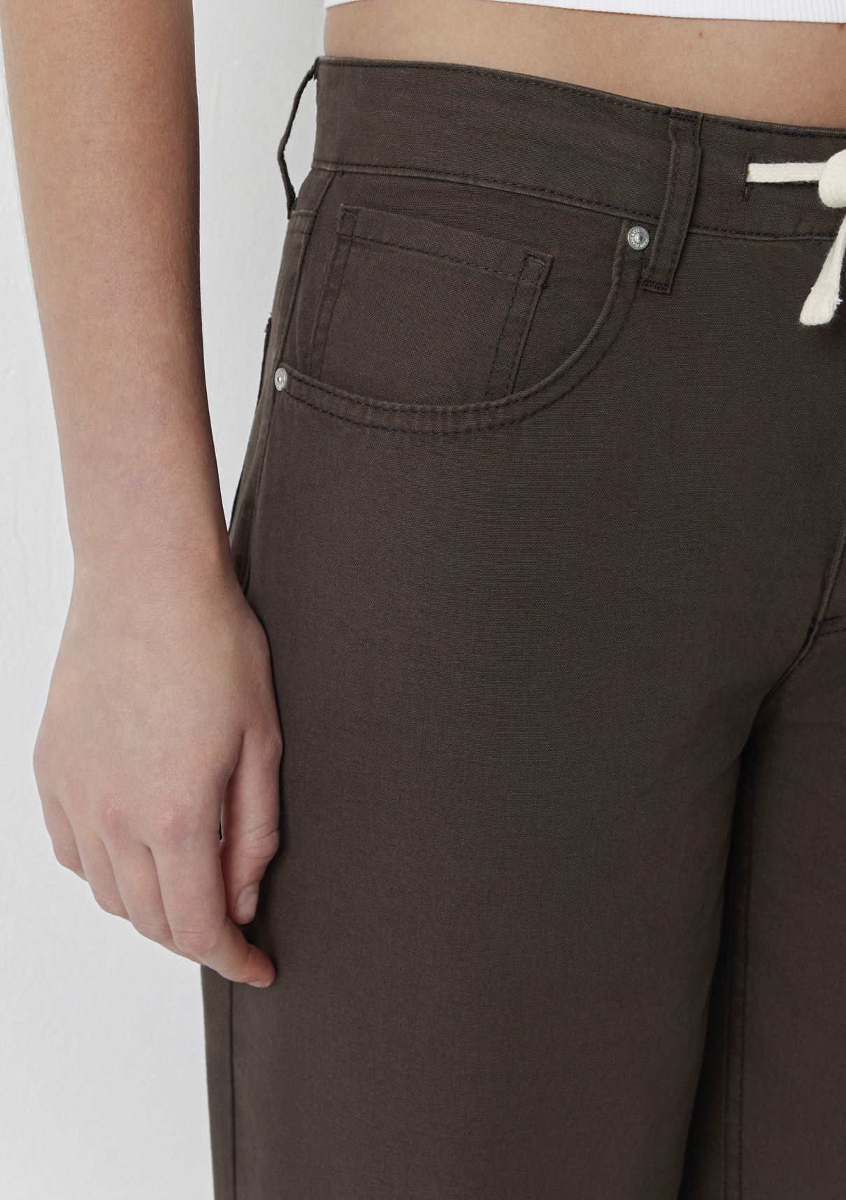 Mavi Bağcıklı Yeşil Pantolon görsel 7