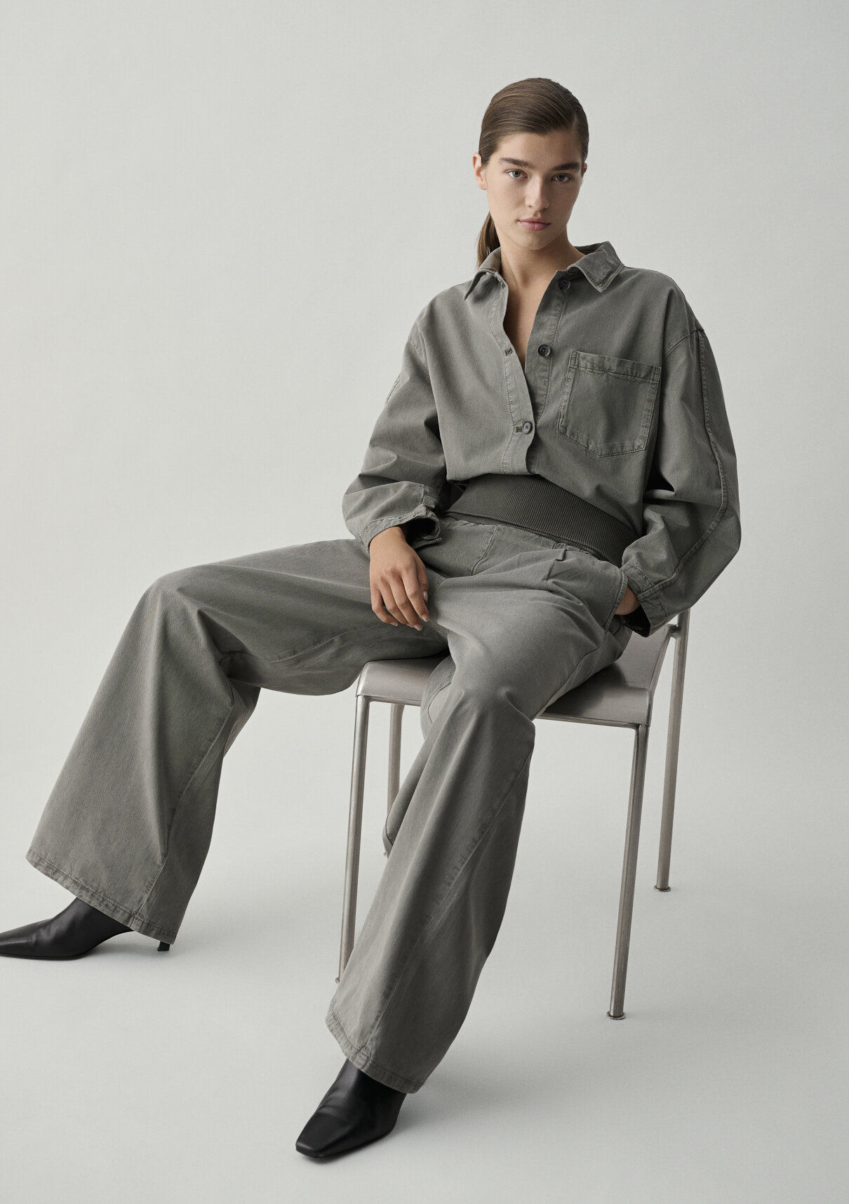 Mavi (Tencel™) Lyocell Karışımlı Gri Pantolon görsel 4