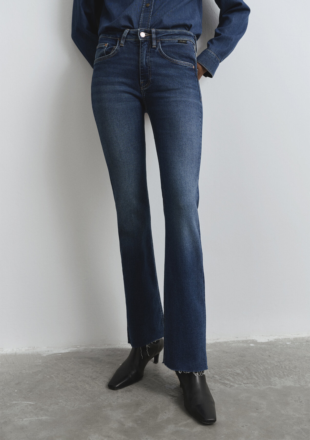Mavi Gold Shape Koyu Mavi Jean Pantolon görsel 6