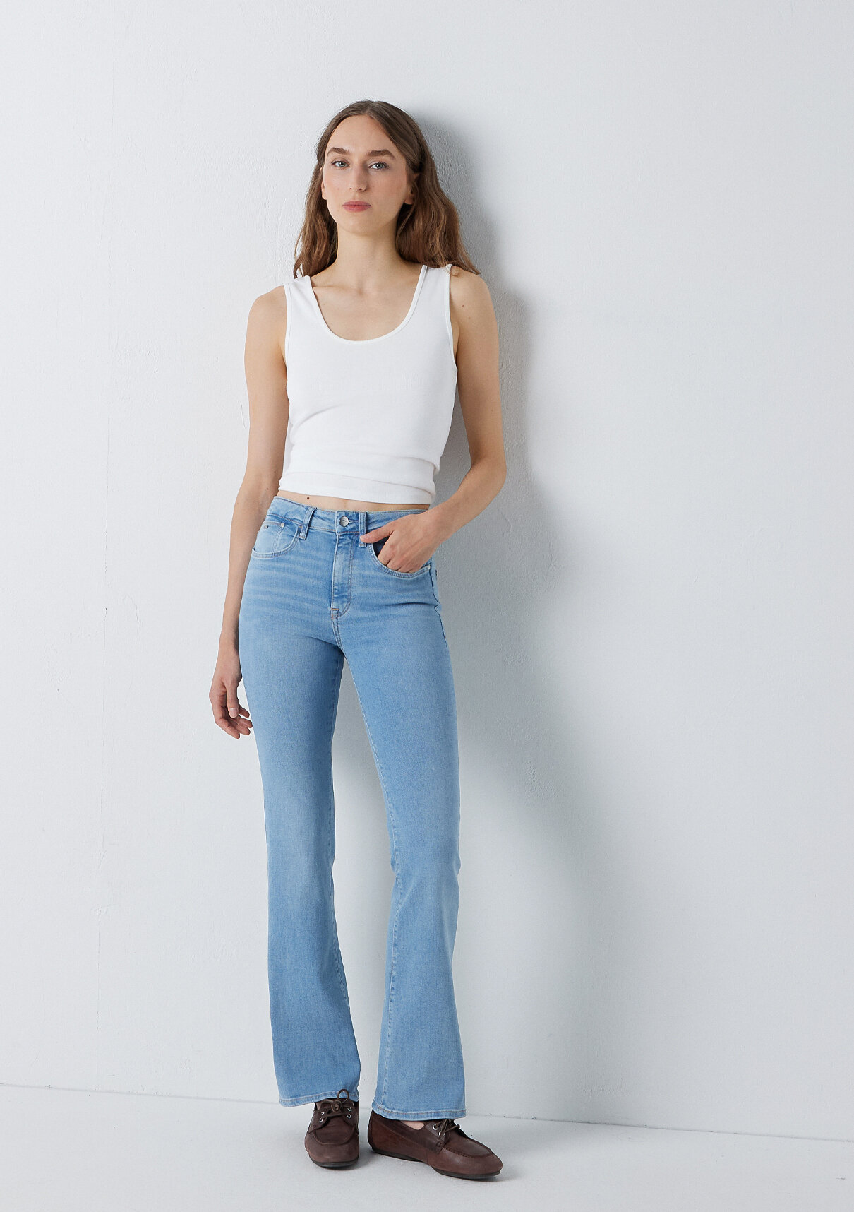 Mavi Premium Blue Gölgeli Açık Mavi Jean Pantolon