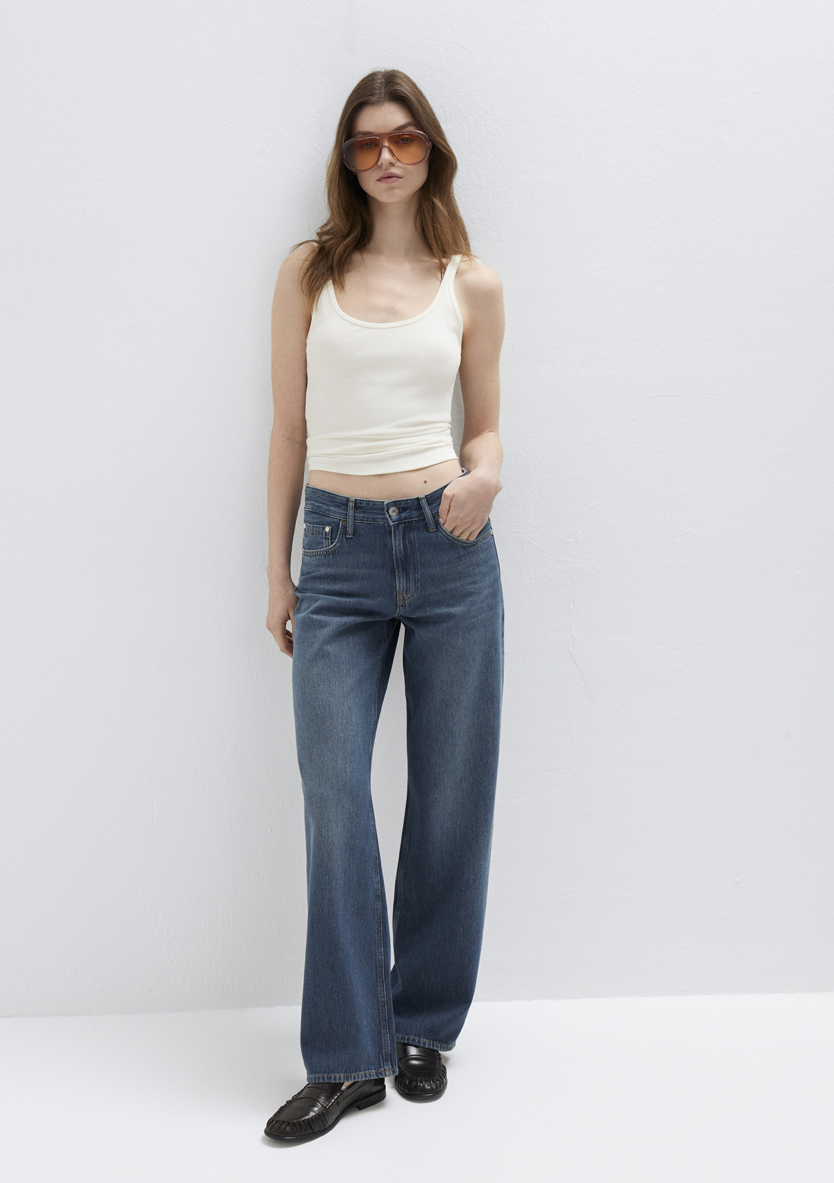 Mavi Classic Denim Puslu Koyu Mavi Jean Pantolon görsel 2