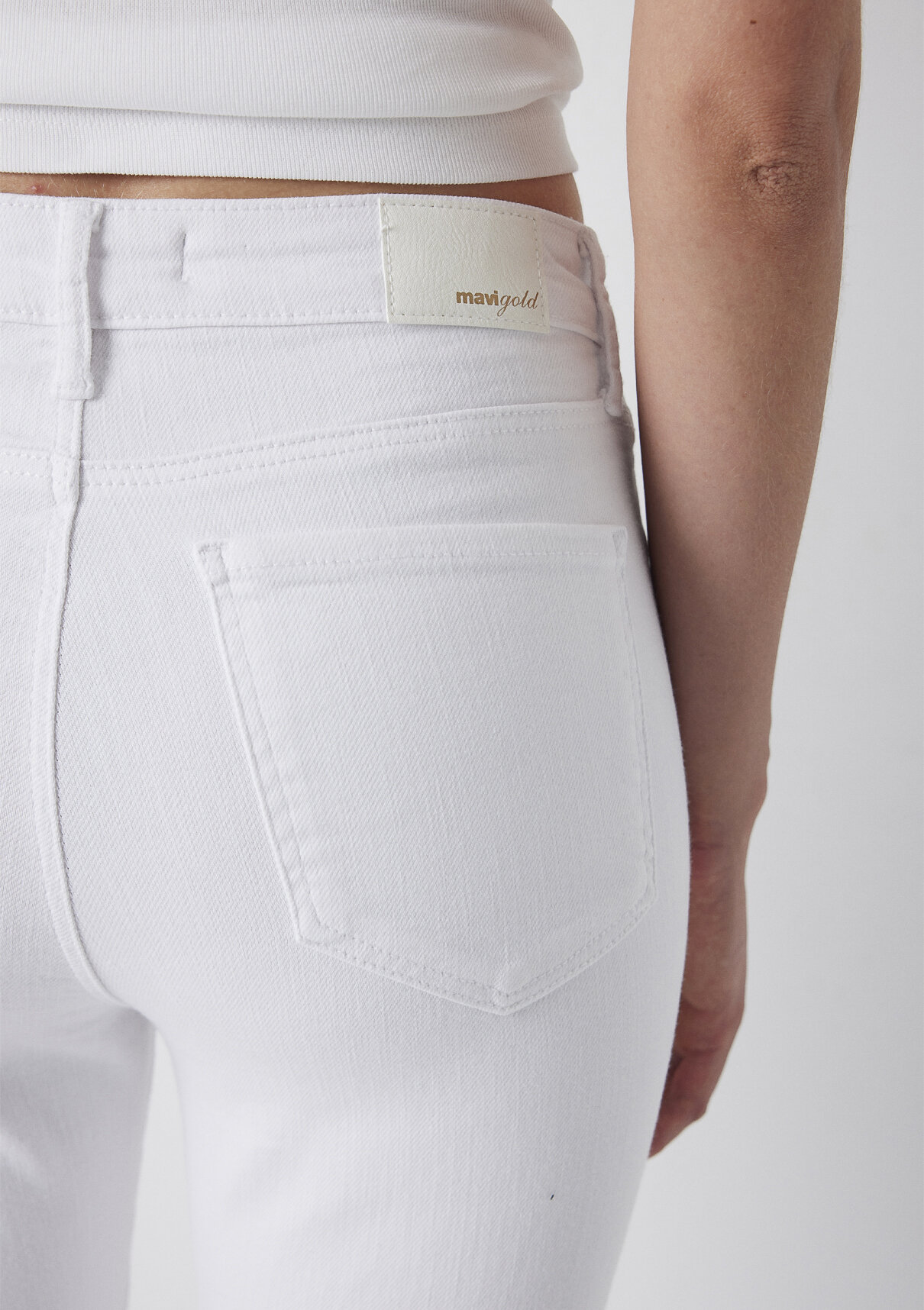 Mavi Gold Premium Beyaz Jean Pantolon görsel 8