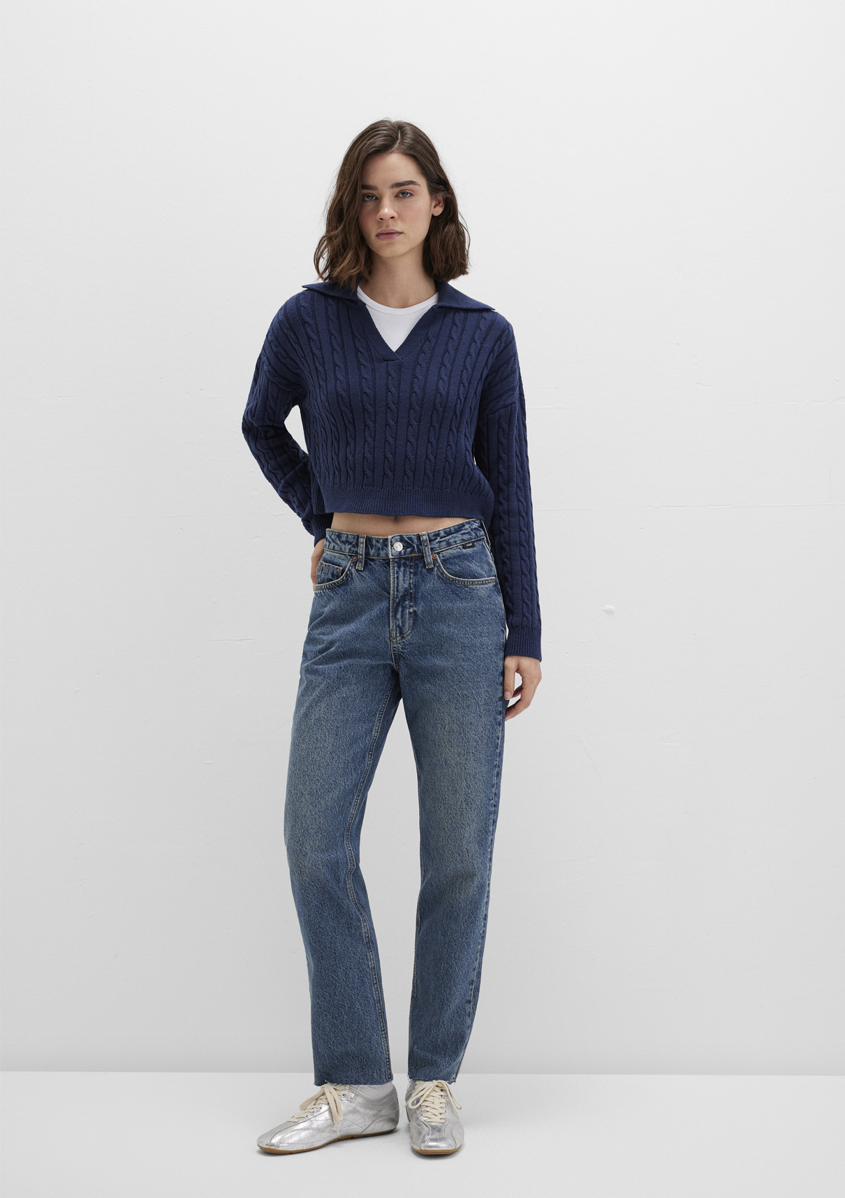 Mavi Classic Denim Puslu Koyu Mavi Jean Pantolon görsel 2