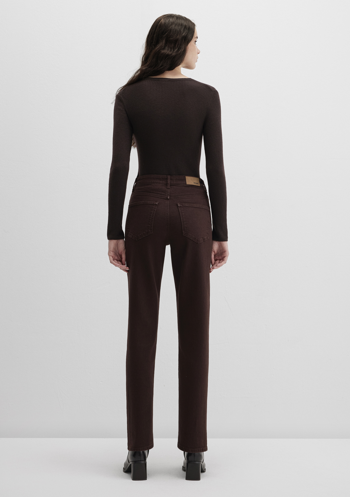 Mavi New York Kahverengi Gabardin Pantolon görsel 4