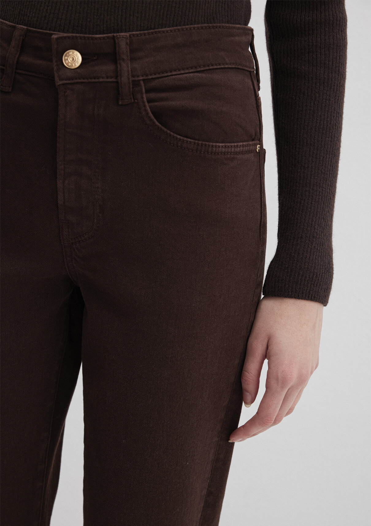 Mavi New York Kahverengi Gabardin Pantolon görsel 5