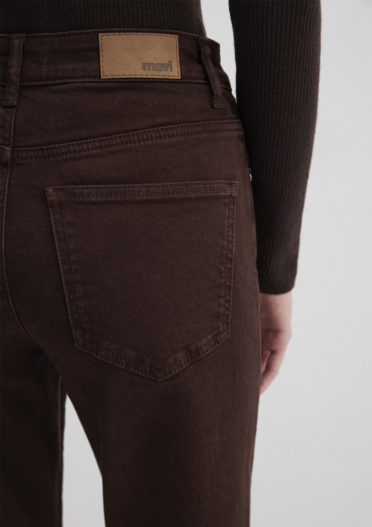 Mavi New York Kahverengi Gabardin Pantolon görsel 7