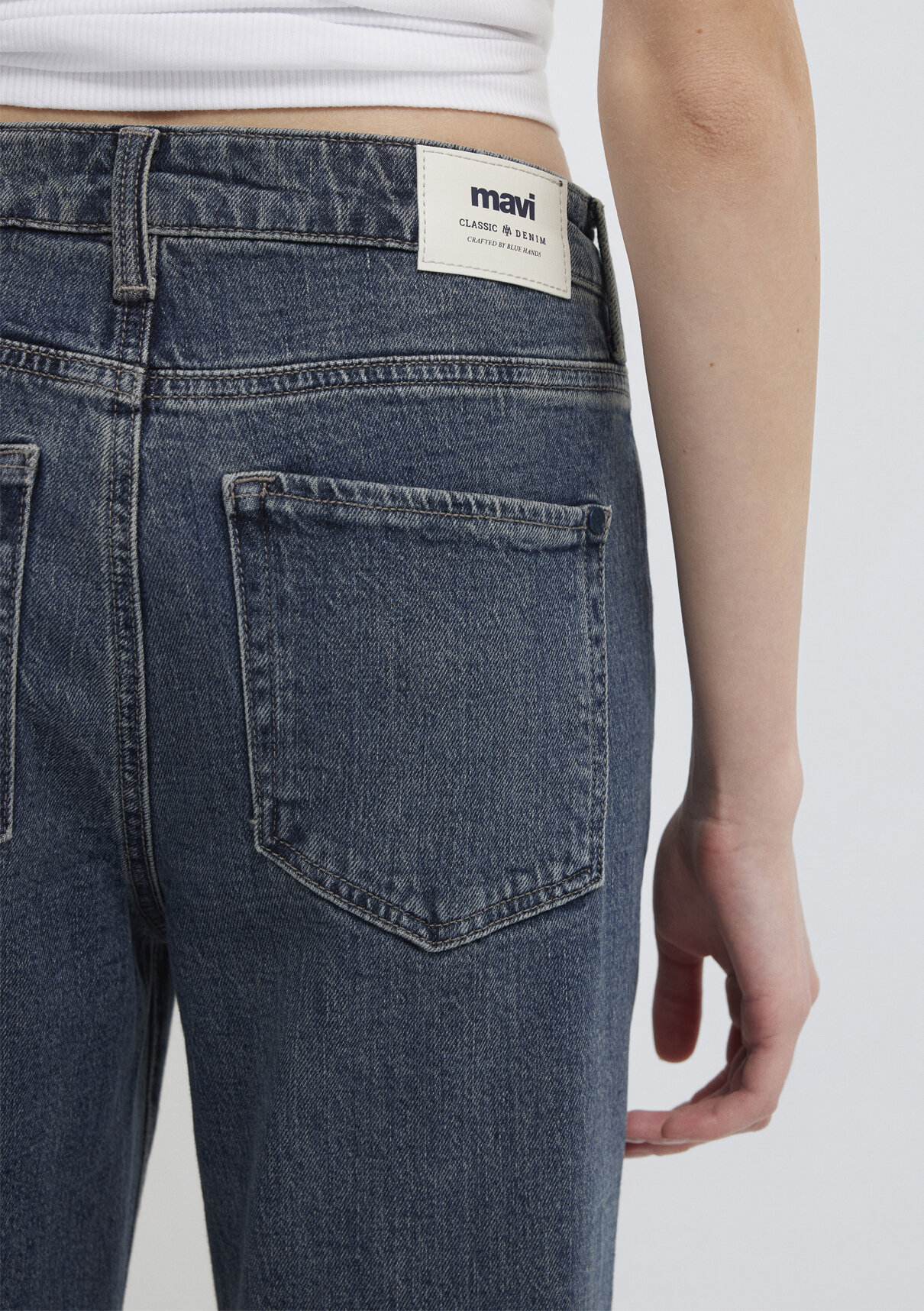 Mavi Classic Denim Gölgeli Koyu Mavi Jean Pantolon görsel 8